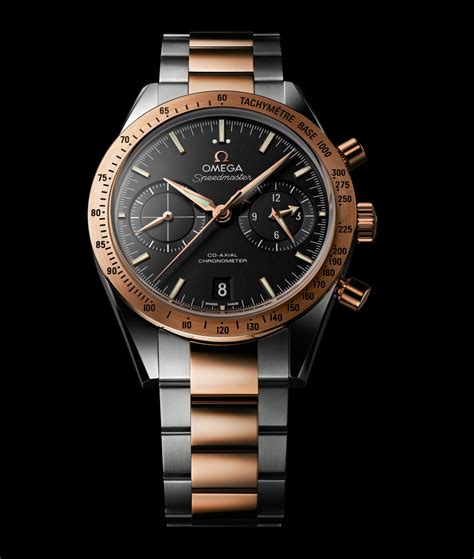 omega speedmaster 57 rose gold